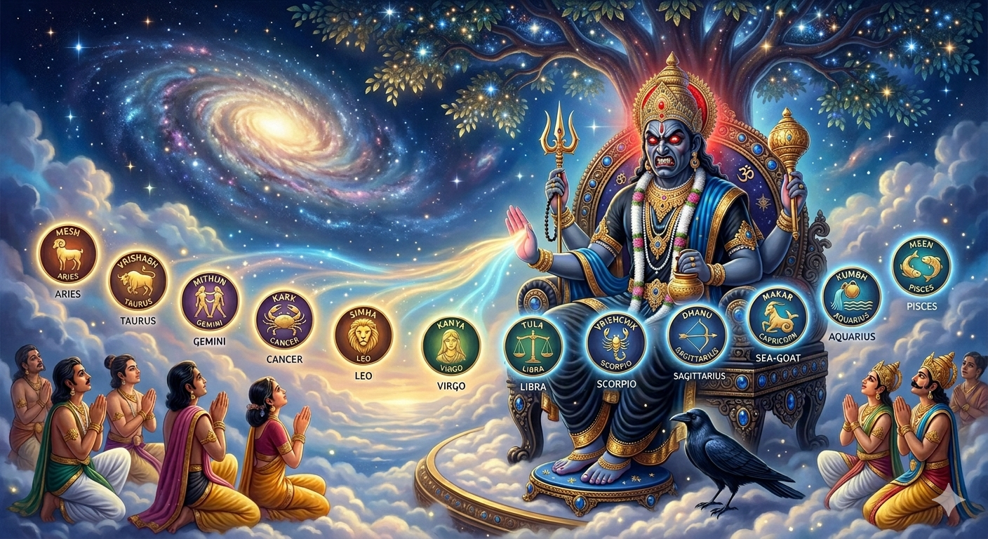 Saturn Across All 12 Rashis